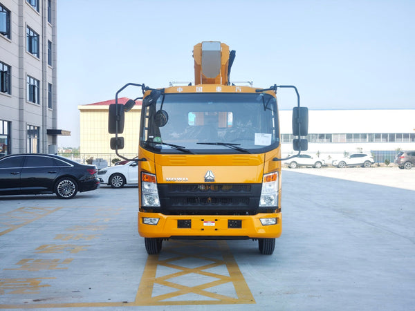 HOWO GKS32 Pro Aerial Work Platform — Chuangfu Edition | 30.8m Height | 7-Section Boom | Blue Plate Compliant