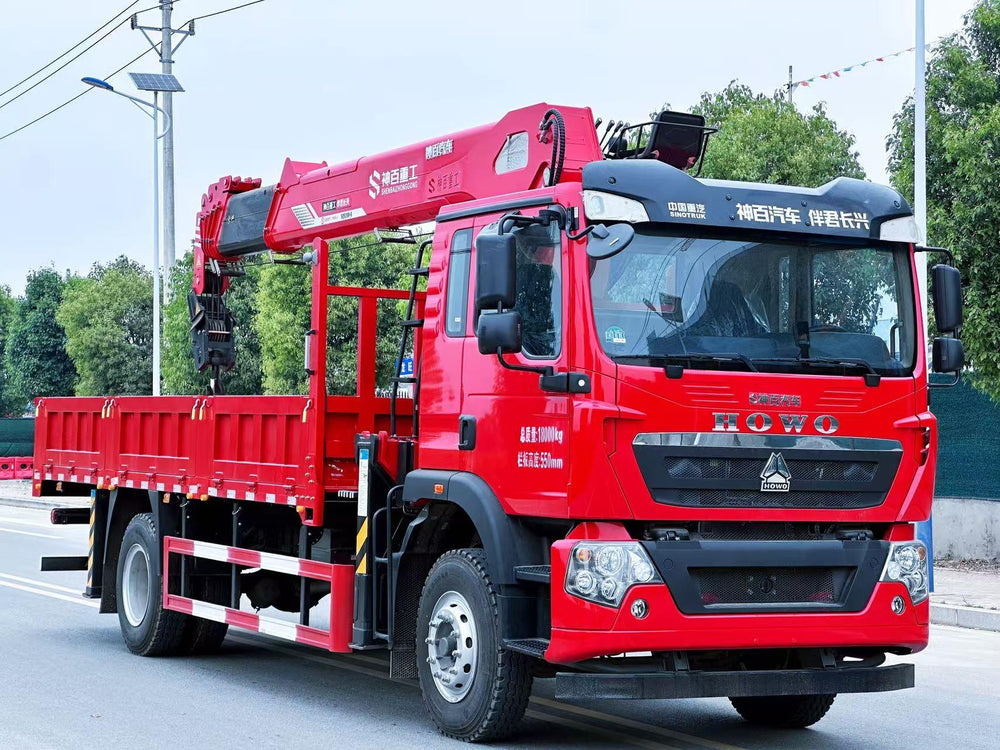 HOWO 4×2 8Т Автокран с телескопической стрелой на продажу