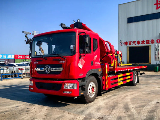 شاحنة إنقاذ (ونش) DongFeng 8 طن برافعة للبيع