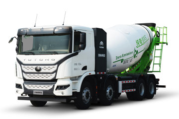شاحنة خلط خرسانة كهربائية نقية طراز Yutong Heavy Truck 8X47 سعة 8 أمتار مكعبة