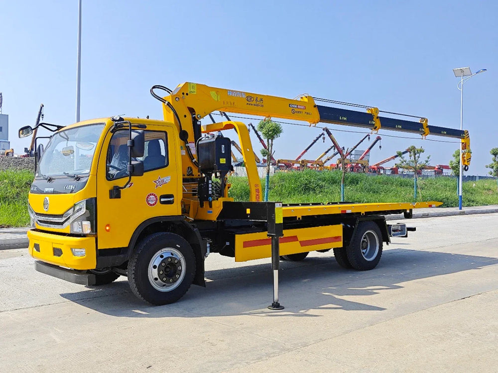 Эвакуатор Dongfeng 4х2 с телескопическим краном 5Т продается