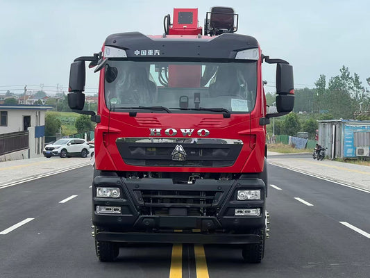 HOWO TX 8x4 350HP Crane Truck with Changxing 14-Ton 5-Section Straight Boom Crane
