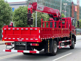 HOWO 4x2LHD Truck| City Crane Truck | 8-Ton 5-Section Boom | MAN Tech 290HP | 5.9m Cargo Box