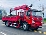 Продается кран-манипулятор FAW 220HP с телескопической стрелой, грузоподъемность 8-10 тонн.