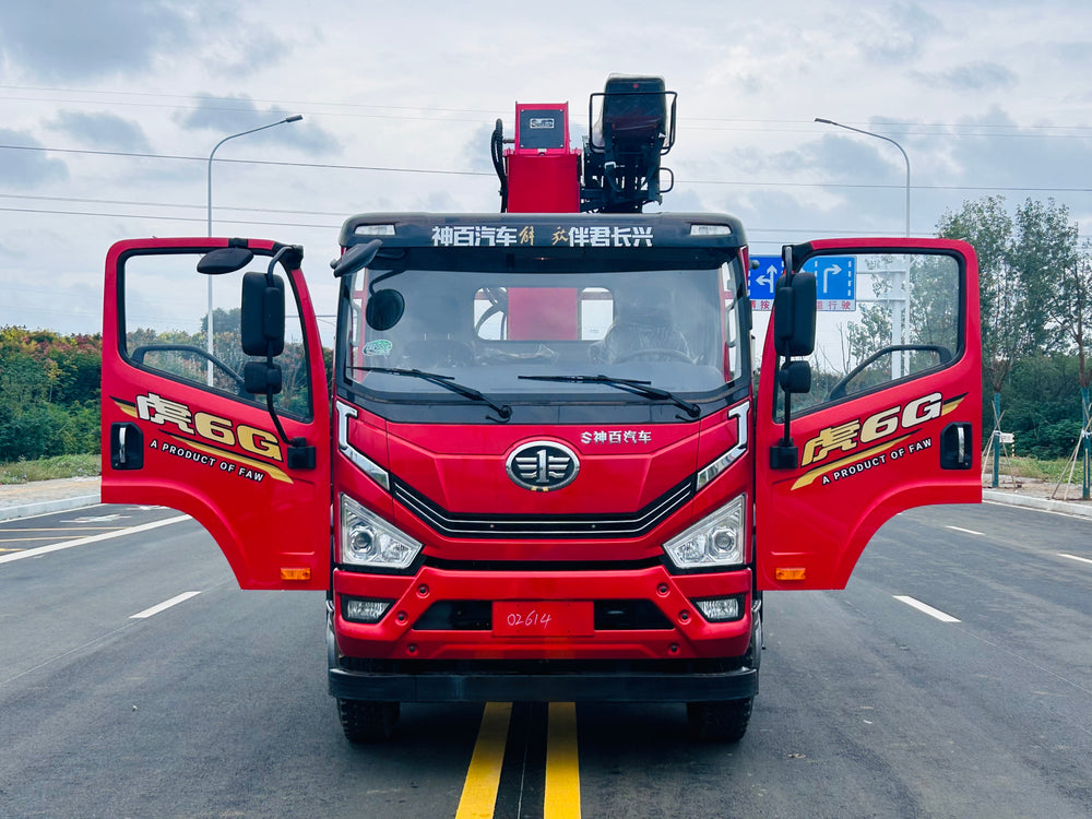 Custom FAW LHD4x2 Crane Truck | 8-10 Ton SANY/Changxing Boom | Mountain Edition 220HP