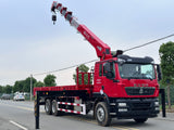 HOWO TX 6x4 Mountain Edition Crane Truck | 14-Ton 5-Section Boom | 8.4m Cargo Box | 320HP