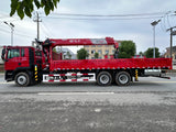 HOWO TX 6x4 Mountain Edition Crane Truck | 14-Ton 5-Section Boom | 8.4m Cargo Box | 320HP