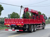 HOWO TX 6x4 Mountain Edition Crane Truck | 14-Ton 5-Section Boom | 8.4m Cargo Box | 320HP